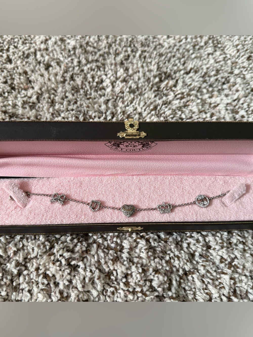 Vintage Y2K Juicy Couture Pavé Crystal Bracelet